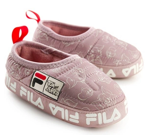 Kapcie dziecięce Fila Comfider Tom and Jerry pantofle różowe