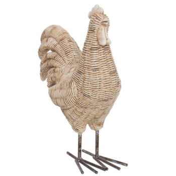 Figurka ozdobna Comercial Lama Gallina Ratan kogut 26,5 cm