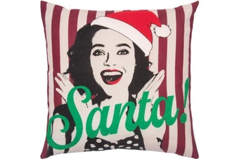 Poszewka na poduszkę Pad Gestreifte Kissenhülle Santa dekoracyjna 45x45 cm
