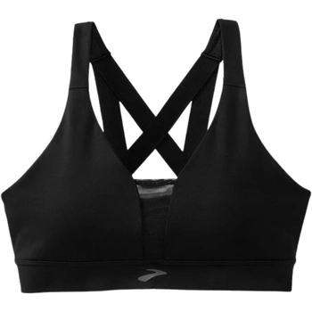Top damski Brooks Drive Plunge Run biustonosz sportowy czarny