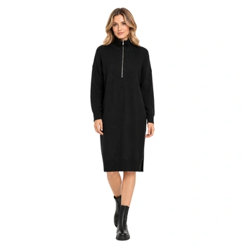 Sukienka swetrowa Rodier sweter oversize czarna r. L