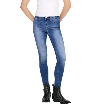 Spodnie damskie Only Blush Life jeansowe skinny z średnim  stanem