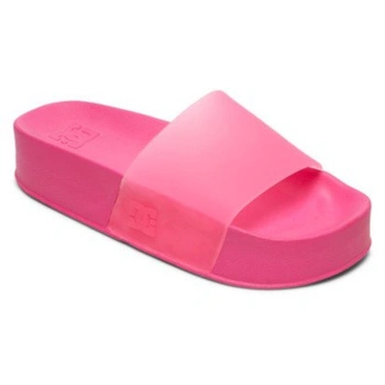 Klapki damskie Dc Shoes sportowe na platformie różowe