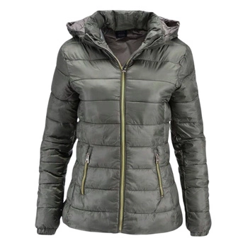 Kurtka damska Champion Hooded pikowana khaki