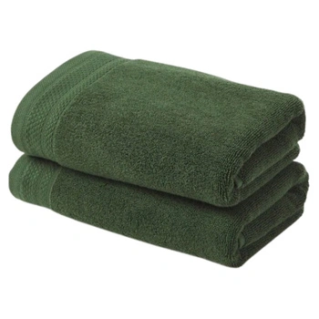 Zestaw ręczników Westwing zielony bawełna 600 g/m² 2 sztuki 30x50
