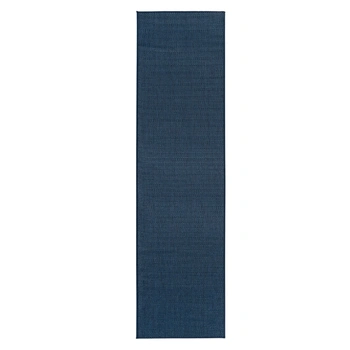 Dywan Westwing Whitby granatowy chodnik 80 x 300 cm