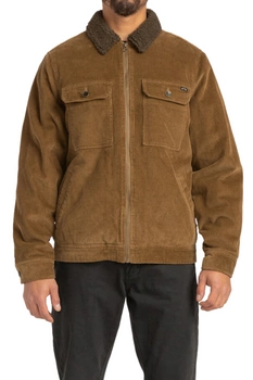 Kurtka męska Billabong Barlow Sherpa Cord przejściowa brązowa r. XS