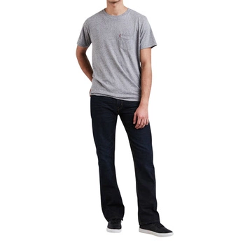 Spodnie męskie Levi's 527 SlimBootcut jeansy granatowe klasyczne szerokie