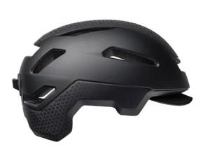 Kask rowerowy Bell Hub miejski czarny z daszkiem