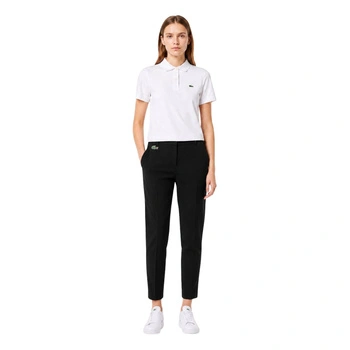 Spodnie damskie Lacoste Chino proste nogawki czarne r. XS
