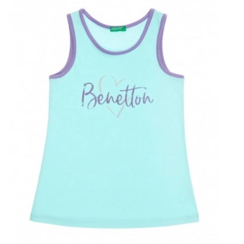 Koszulka dziewczęca United Colors of Benetton niebieska