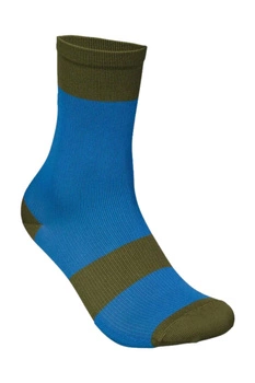 Skarpety młodzieżowe POC Youth Lure MTB rowerowe niebiesko zielone