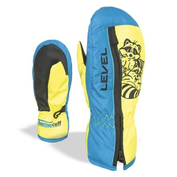Rękawice narciarskie Level Dudy zimowe dziecięce niebieskie