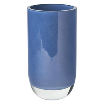 Wazon ze szkła Westwing Rosabella niebieski dekoracyjny 28 cm