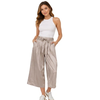Spodnie damskie Silvian Heach satynowe culottes r. S