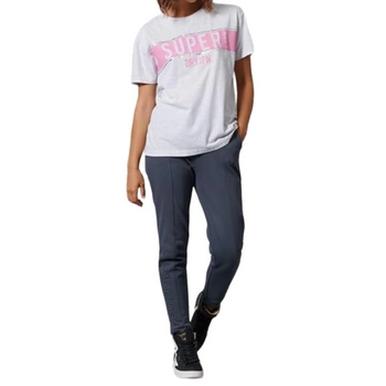 Koszulka damska Superdry Sdry Panel t-shirt bawełna szary