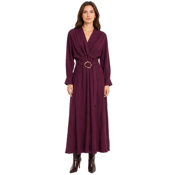 Sukienka damska Zara elegancka rozkloszowana burgund r. S