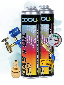 Zestaw czynnik 2x 2w1 + przewód do klimatyzacji Cool5 zamiennik R1234yf