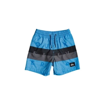 Spodenki chłopięce kąpielowe Quiksilver Word Block Volley  boardshorty niebieskie
