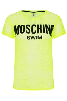 Koszulka damska Moschino Swim seledynowa siatka