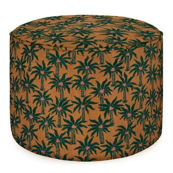 Luksusowa pufa Palais Laura Moss & Caramel 45 x 45 cm