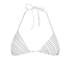 Góra od stroju Calvin Klein biustonosz biały wiązany