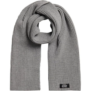 Szalik damski Superdry Classic Knitted zimowy szary