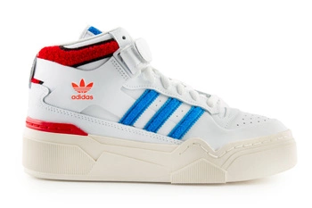 Buty damskie Adidas Forum Bonega 2B skórzane wysokie biało niebieskie r. 39 1/3