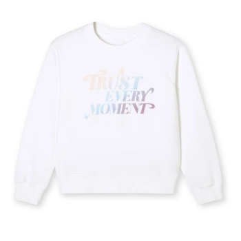 Bluza dziewczęca Juvia dresowa biała