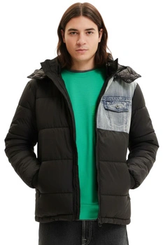 Kurtka męska Desigual Egon zimowa czarna