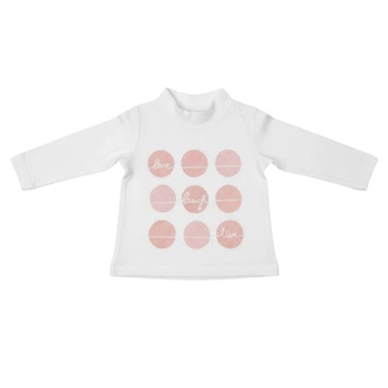 Bluzka dziecięca Chicco bawełniana ecru