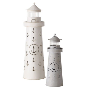 Komplet 2 latarenek Büsum Boltze metalowe dekoracyjne ogrodowe