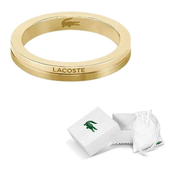 Pierścionek Lacoste Virtua ze stali nierdzewnej złoty 16 mm / 52