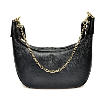 Torebka damska Mangotti skórzana czarna