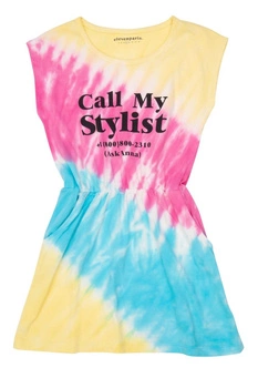 Sukienka dziewczęca Eleven Paris Estylist tie-dye na lato r. 128