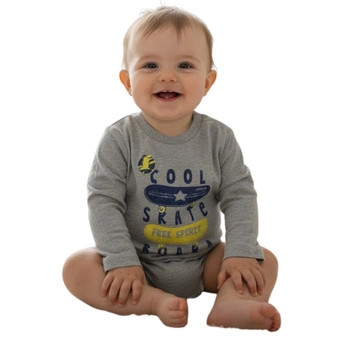 Koszulka dziecięca Chicco bawełniana z długim rękawem szara