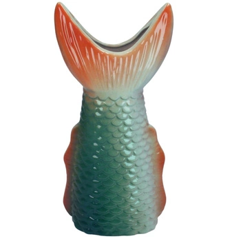 Wazon dekoracyjny Kersten B.V. ceramicznyna kwiaty rybi ogon