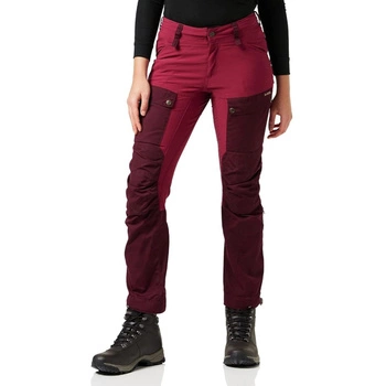 Spodnie damskie Fjallraven Keb trekkingowe bordowe r. W34