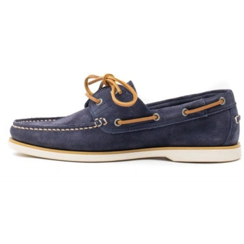 Buty męskie Lumberjack Navigator skórzane zamszowe mokasyny granatowe