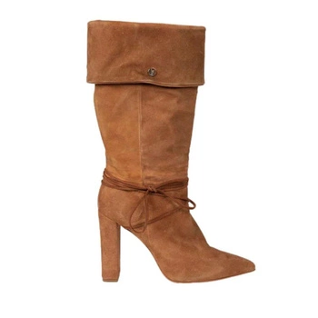 Buty damskie Liu Jo Dany 03 kozaki skórzane zamszowe