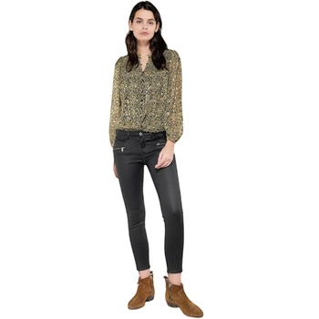 Spodnie damskie Le Temps Des Powerc woskowane czarne skinny r. W26