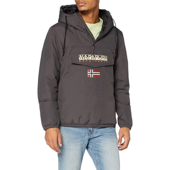 Kurtka męska Napapijri Shade zimowa anorak z kapturem szary