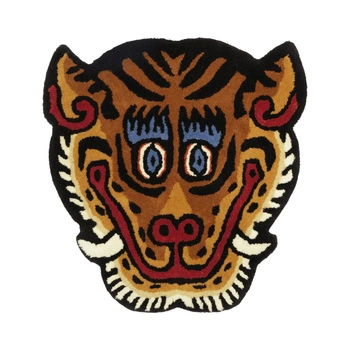Dywanik wełniany Bongusta Burma Tiger Face tygrys 52x55 cm