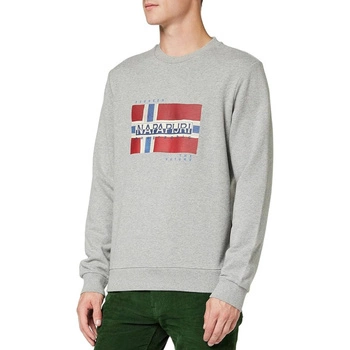 Bluza męska Napapijri Bilo bawełniana szara r. S