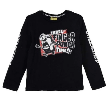 Koszulka chłopięca Minions bawełniana z długim rękawem