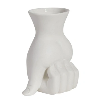Wazon Jonathan Adler Marcel Vase biały H 15 cm