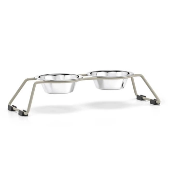 Stojak na miski dla psa MiaCara aluminiowy + 2 sztuki miska