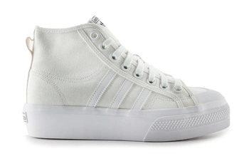 Buty damskie Adidas Nizza Platform trampki wysokie białe