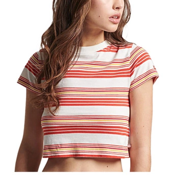 Koszulka damska Superdry Vintage Crop ktrótki t-shirt dopasowany r. L
