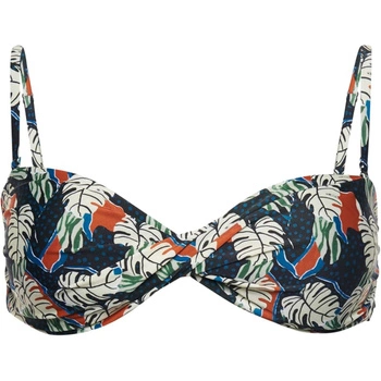 Góra od bikini Superdry Boho Twist Bandeau stroju kąpielowego w liście